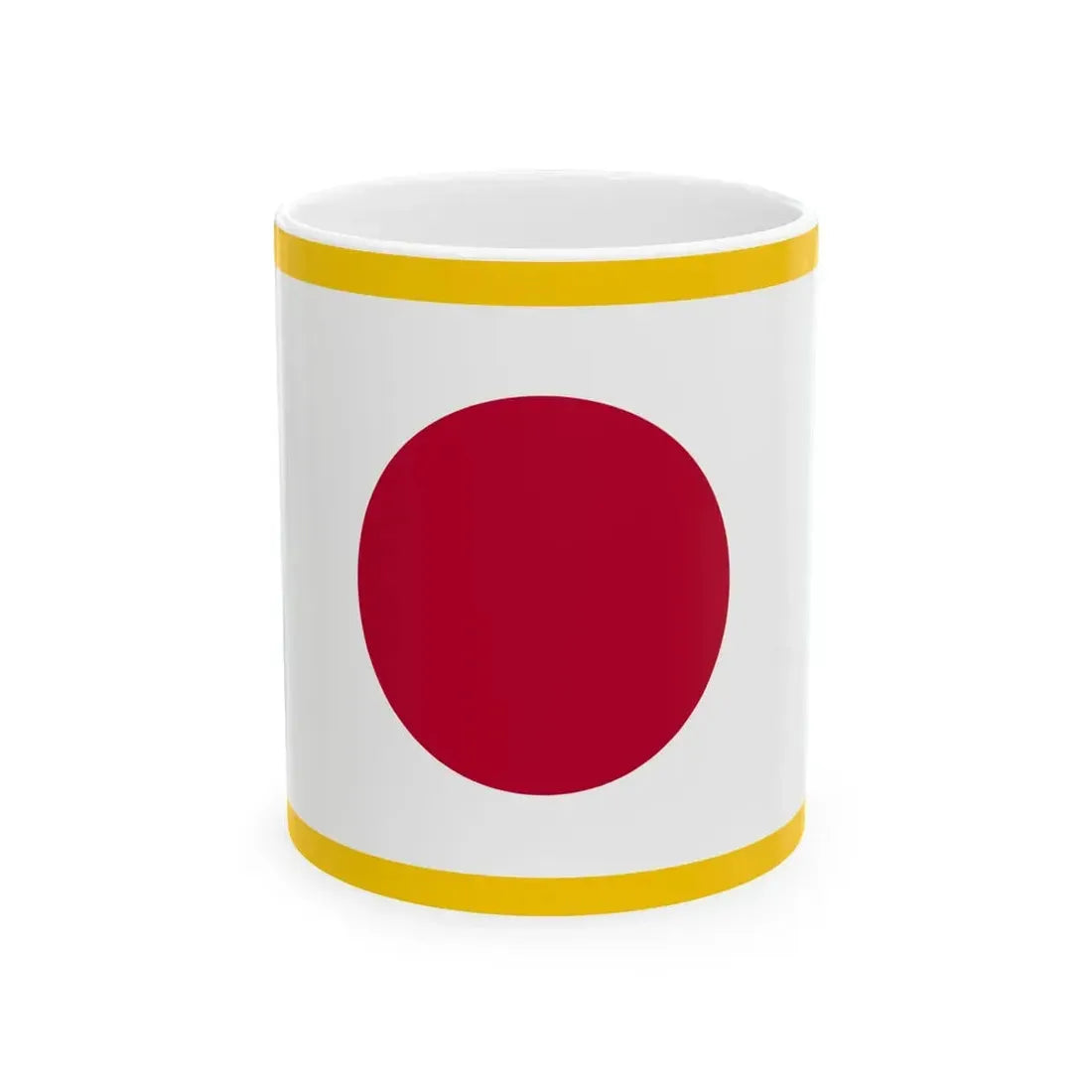 Flag of the Imperial Japanese Navy Rear Admiral 1870-1871 (Japan) White Coffee Mug 11oz - Go Mug Yourself