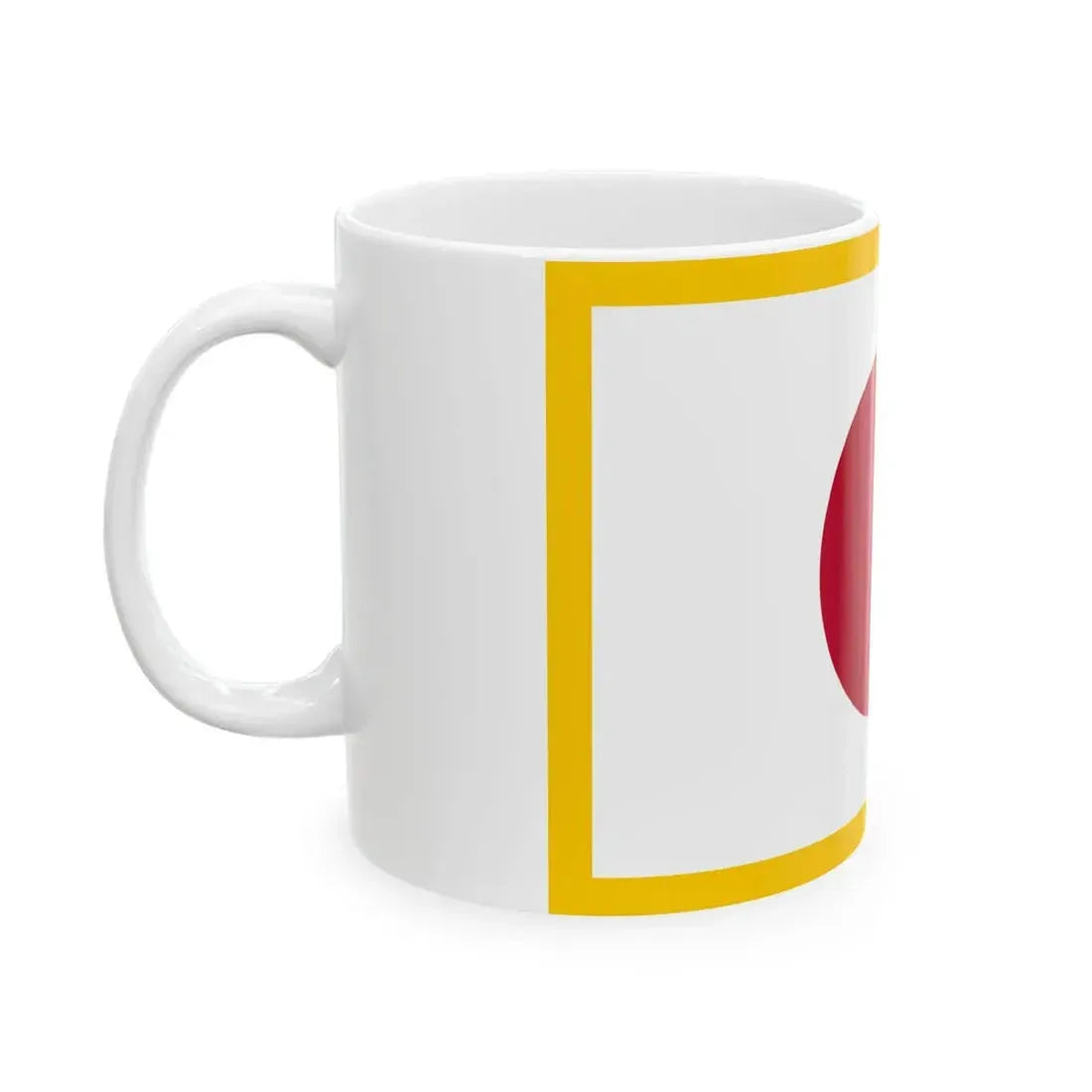 Flag of the Imperial Japanese Navy Rear Admiral 1870-1871 (Japan) White Coffee Mug - Go Mug Yourself