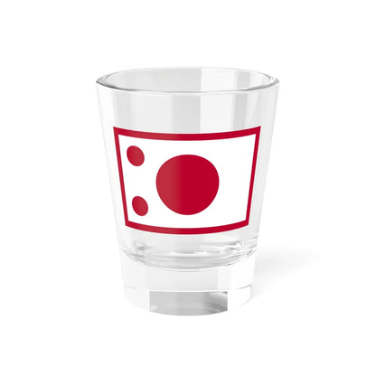 Flag of the Imperial Japanese Navy Rear Admiral 1871-1889 (Japan) Shot Glass 1.5oz 1.5oz - Go Mug Yourself
