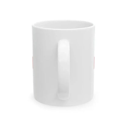 Flag of the Imperial Japanese Navy Rear Admiral 1889-1896 (Japan) White Coffee Mug - Go Mug Yourself