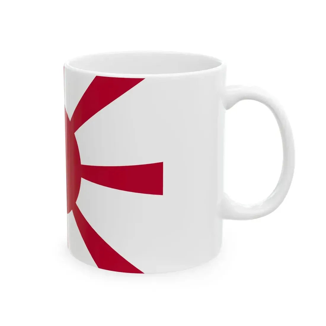 Flag of the Imperial Japanese Navy Rear Admiral 1889-1896 (Japan) White Coffee Mug - Go Mug Yourself