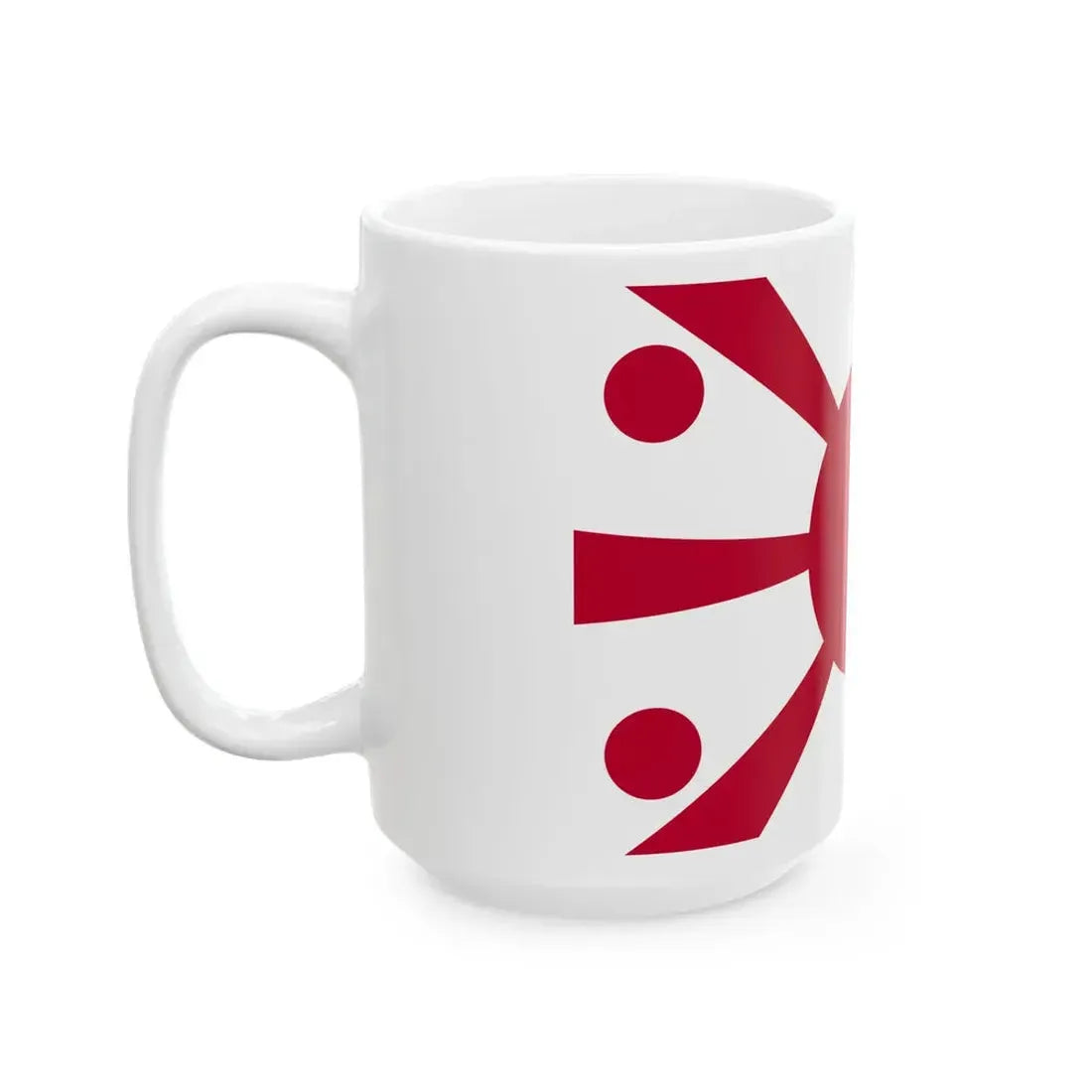 Flag of the Imperial Japanese Navy Rear Admiral 1889-1896 (Japan) White Coffee Mug - Go Mug Yourself