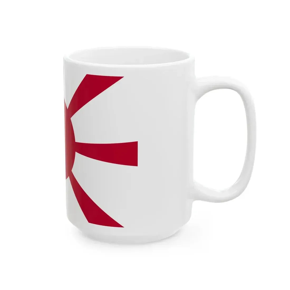 Flag of the Imperial Japanese Navy Rear Admiral 1889-1896 (Japan) White Coffee Mug - Go Mug Yourself