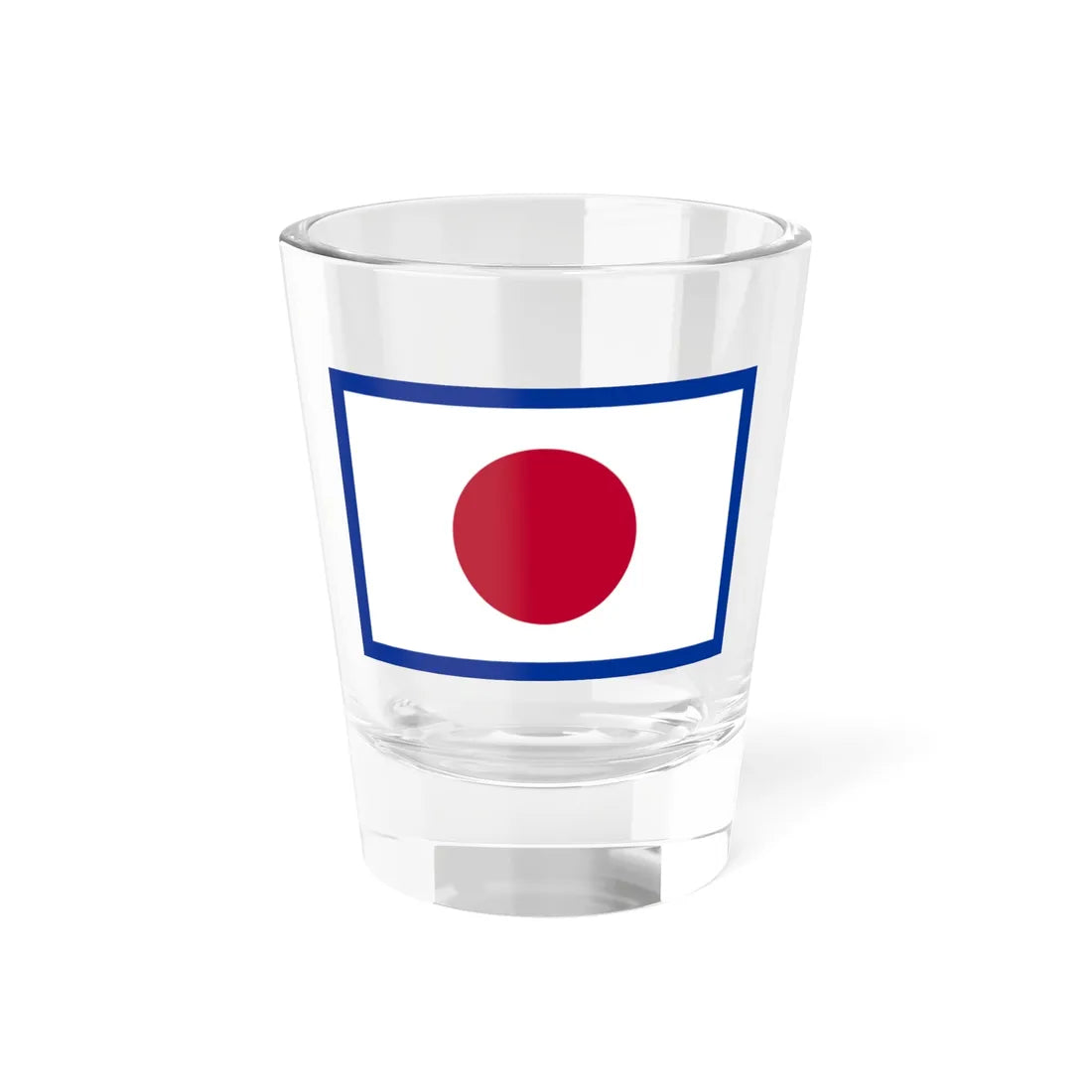 Flag of the Imperial Japanese Navy Vice Admiral 1870-1871 (Japan) Shot Glass 1.5oz 1.5oz - Go Mug Yourself