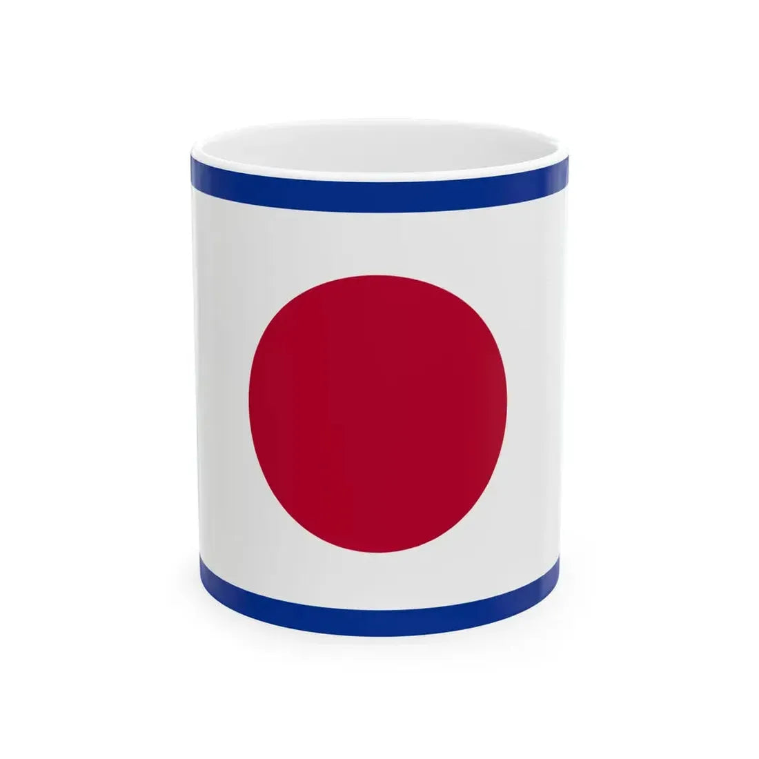Flag of the Imperial Japanese Navy Vice Admiral 1870-1871 (Japan) White Coffee Mug 11oz - Go Mug Yourself