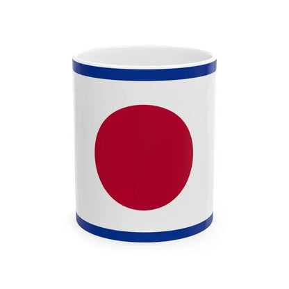 Flag of the Imperial Japanese Navy Vice Admiral 1870-1871 (Japan) White Coffee Mug 11oz - Go Mug Yourself