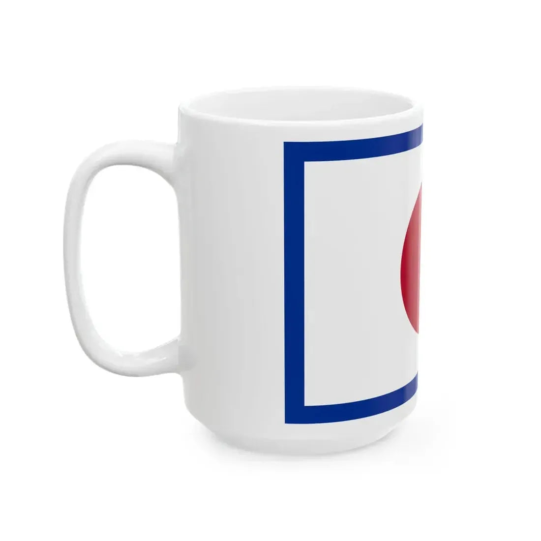 Flag of the Imperial Japanese Navy Vice Admiral 1870-1871 (Japan) White Coffee Mug - Go Mug Yourself