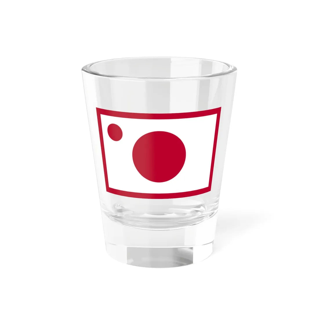 Flag of the Imperial Japanese Navy Vice Admiral 1871-1889 (Japan) Shot Glass 1.5oz 1.5oz - Go Mug Yourself