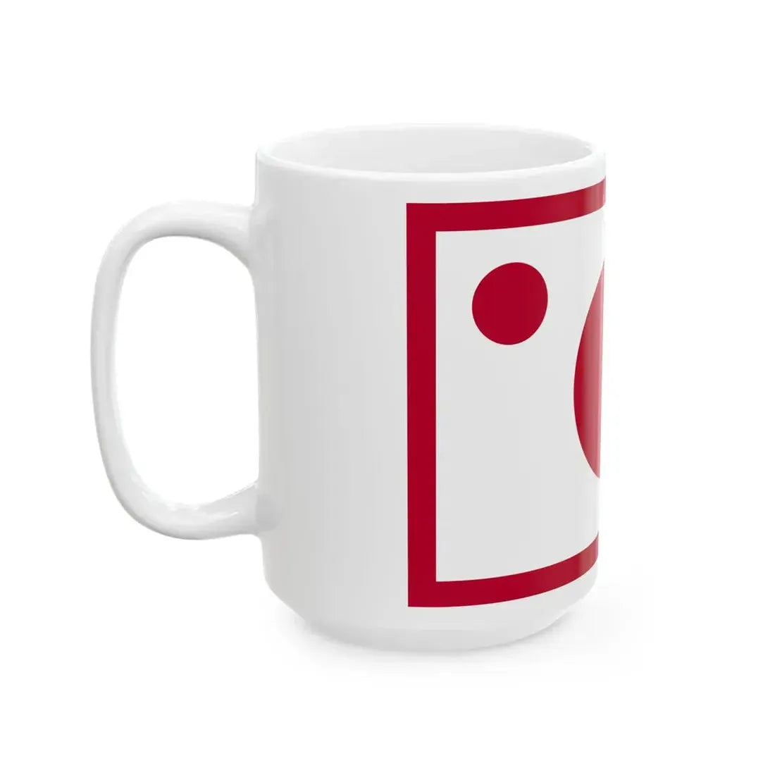 Flag of the Imperial Japanese Navy Vice Admiral 1871-1889 (Japan) White Coffee Mug - Go Mug Yourself