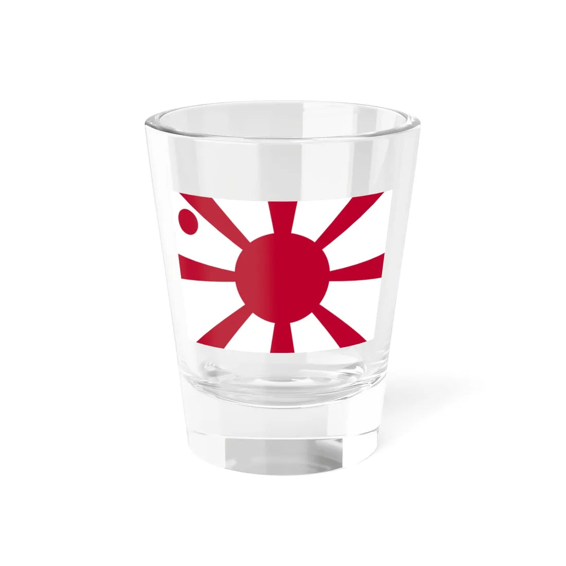 Flag of the Imperial Japanese Navy Vice Admiral 1889-1896 (Japan) Shot Glass 1.5oz 1.5oz - Go Mug Yourself