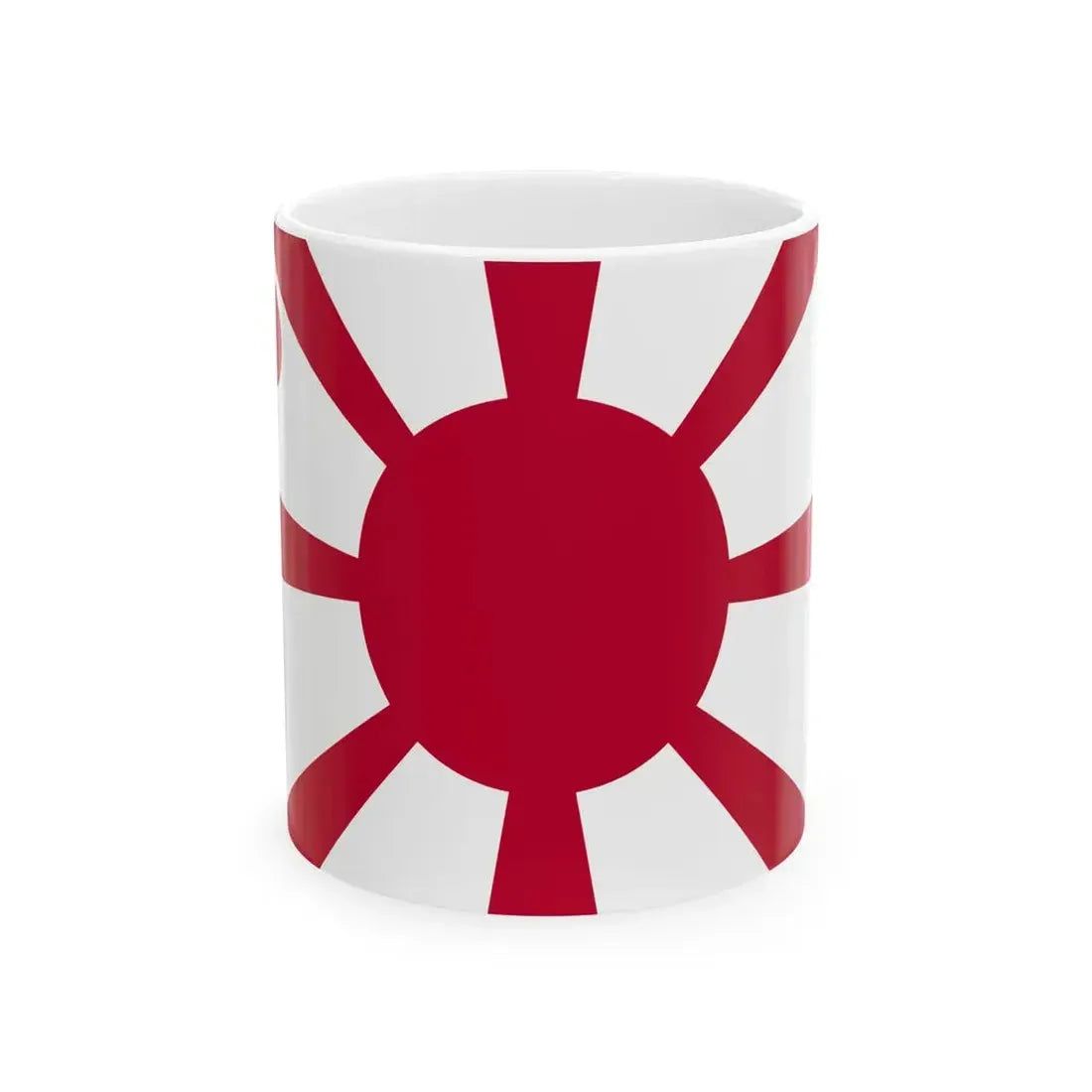 Flag of the Imperial Japanese Navy Vice Admiral 1889-1896 (Japan) White Coffee Mug 11oz - Go Mug Yourself