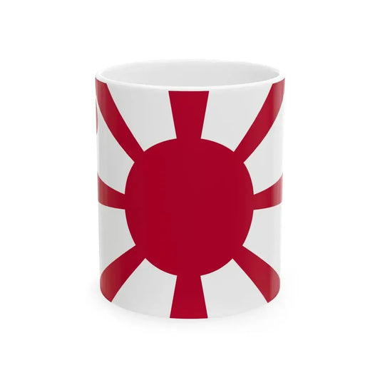 Flag of the Imperial Japanese Navy Vice Admiral 1889-1896 (Japan) White Coffee Mug 11oz - Go Mug Yourself