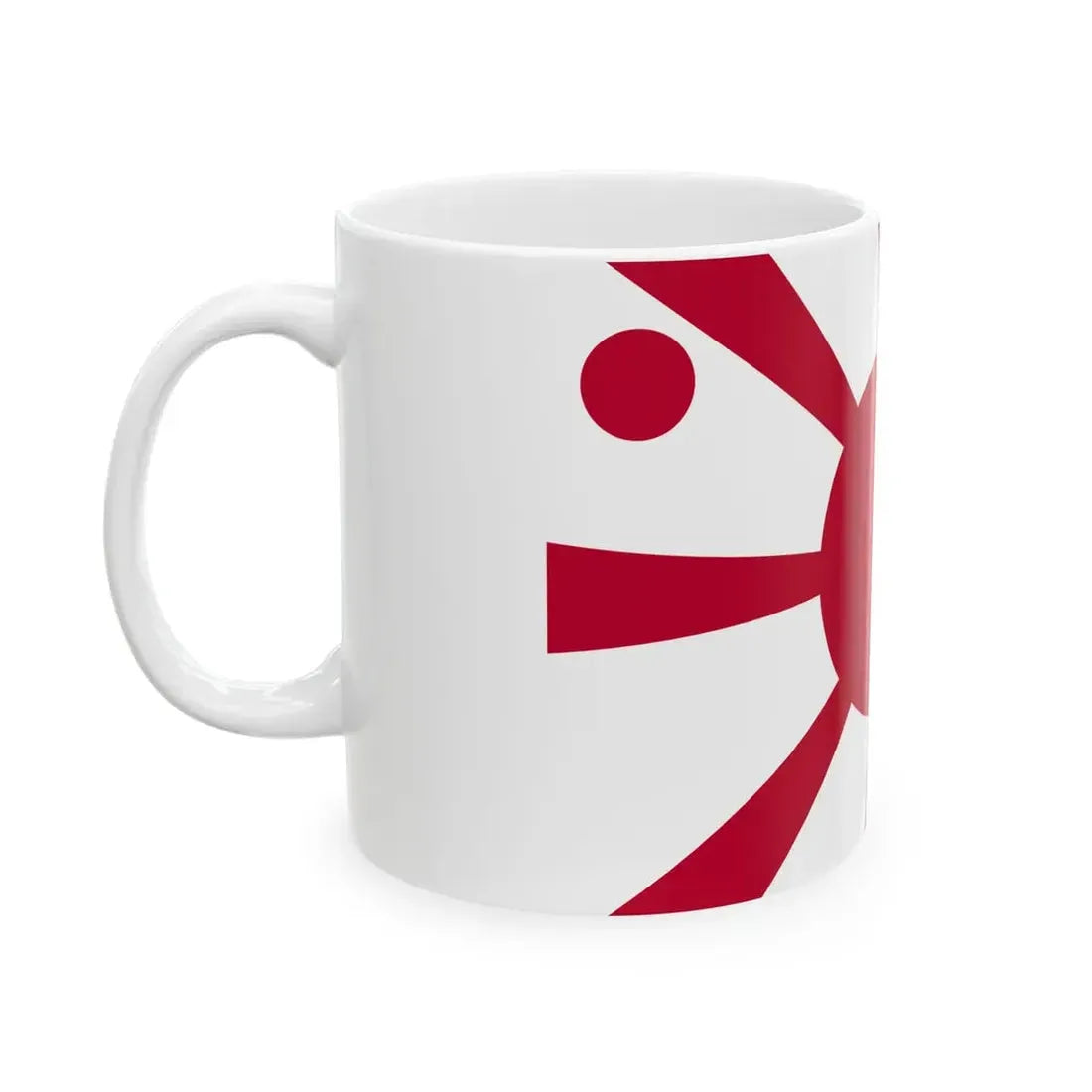 Flag of the Imperial Japanese Navy Vice Admiral 1889-1896 (Japan) White Coffee Mug - Go Mug Yourself