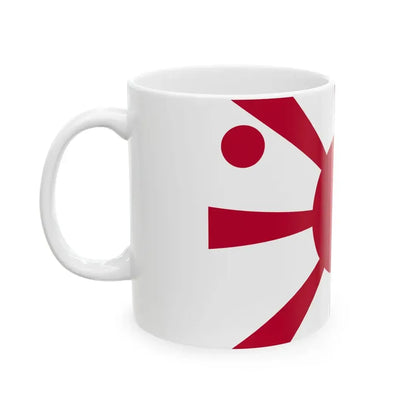 Flag of the Imperial Japanese Navy Vice Admiral 1889-1896 (Japan) White Coffee Mug - Go Mug Yourself