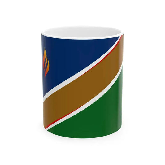 Flag of the Independent Patriots for Change Namibia (Namibia) White Coffee Mug 11oz - Go Mug Yourself
