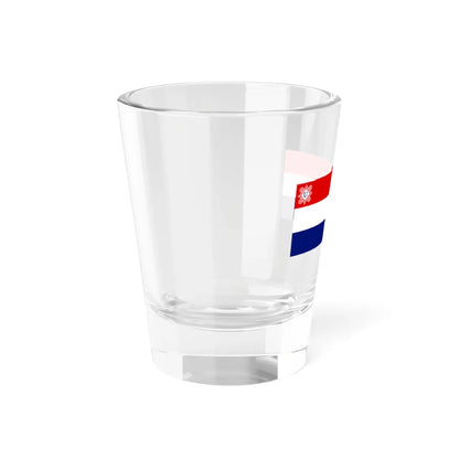Flag of the Independent State of Croatia 2 by 5 (Croatia) Shot Glass 1.5oz - Go Mug Yourself