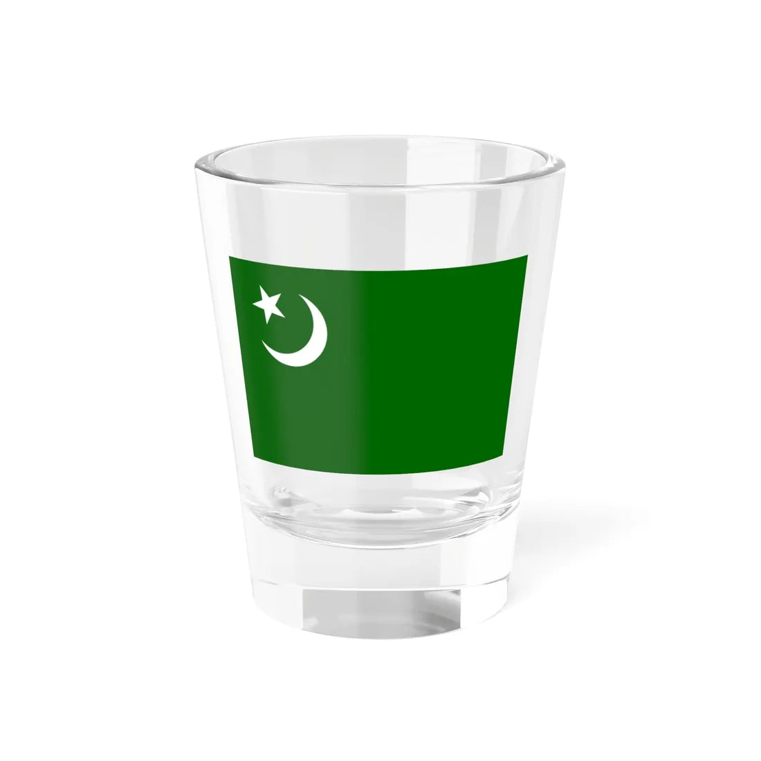 Flag of the Indian Union Muslim League (India) Shot Glass 1.5oz 1.5oz - Go Mug Yourself