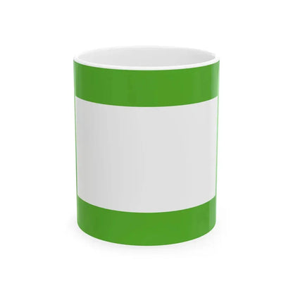 Flag of the Indragiri Hilir Regency (Indonesia) White Coffee Mug 11oz - Go Mug Yourself