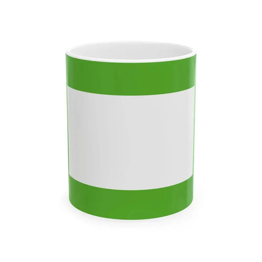 Flag of the Indragiri Hilir Regency (Indonesia) White Coffee Mug 11oz - Go Mug Yourself