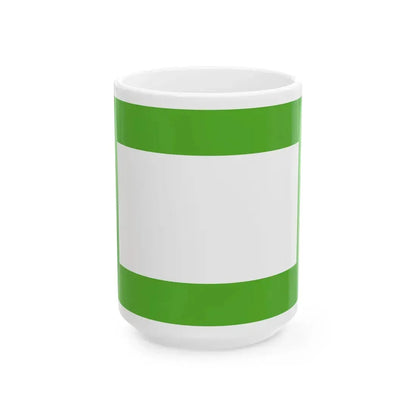 Flag of the Indragiri Hilir Regency (Indonesia) White Coffee Mug 15oz - Go Mug Yourself