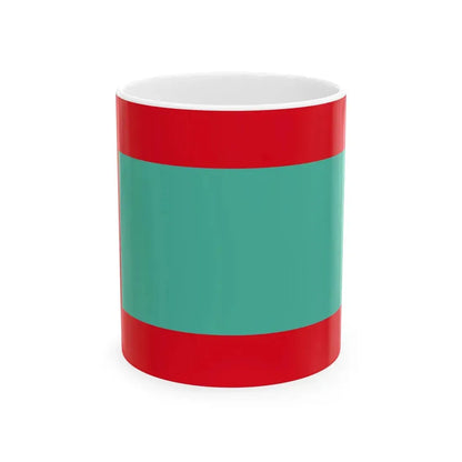 Flag of the Indragiri Hulu Regency (Indonesia) White Coffee Mug 11oz - Go Mug Yourself