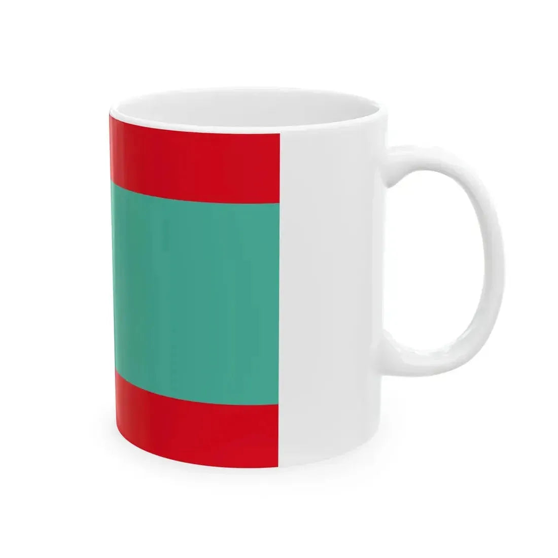 Flag of the Indragiri Hulu Regency (Indonesia) White Coffee Mug - Go Mug Yourself