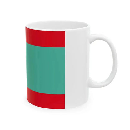 Flag of the Indragiri Hulu Regency (Indonesia) White Coffee Mug - Go Mug Yourself