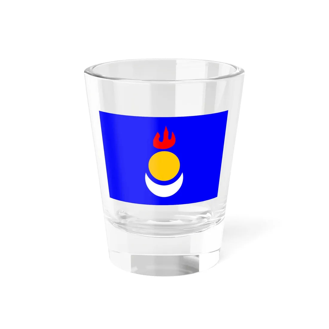 Flag of the Inner Mongolian Peoples Party 2006-05-29 (China) Shot Glass 1.5oz 1.5oz - Go Mug Yourself