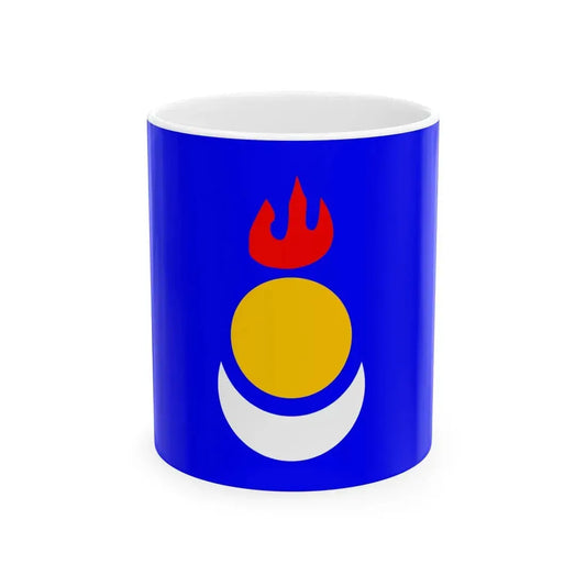 Flag of the Inner Mongolian Peoples Party 2006-05-29 (China) White Coffee Mug 11oz - Go Mug Yourself