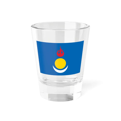 Flag of the Inner Mongolian Peoples Party (China) Shot Glass 1.5oz 1.5oz - Go Mug Yourself
