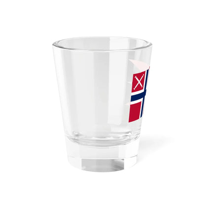 Flag of the Inspector General of the Norwegian Navy (Norway) Shot Glass 1.5oz - Go Mug Yourself