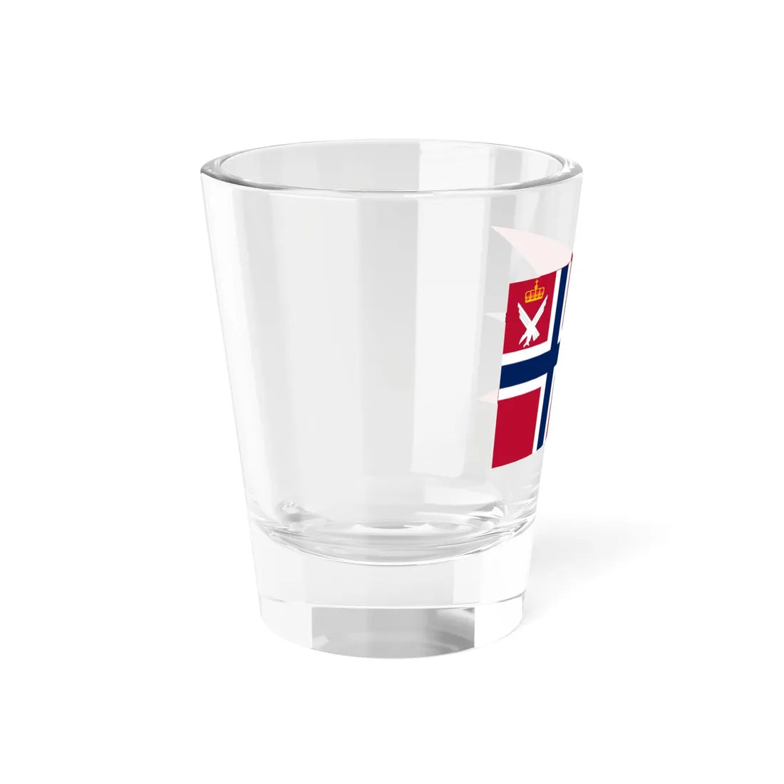 Flag of the Inspector General of the Royal Norwegian Air Force Former (Norway) Shot Glass 1.5oz - Go Mug Yourself