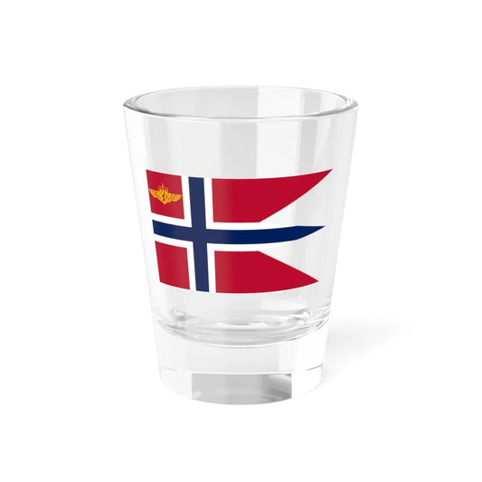 Flag of the Inspector General of the Royal Norwegian Air Force (Norway) Shot Glass 1.5oz 1.5oz - Go Mug Yourself