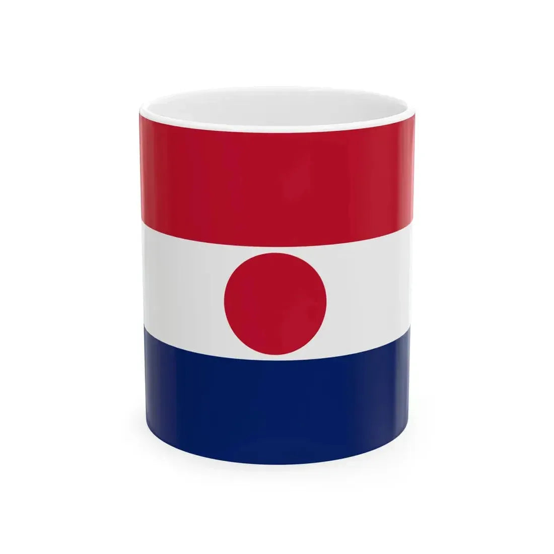 Flag of the Inter-Island Steam Navigation Company (United States) White Coffee Mug 11oz - Go Mug Yourself