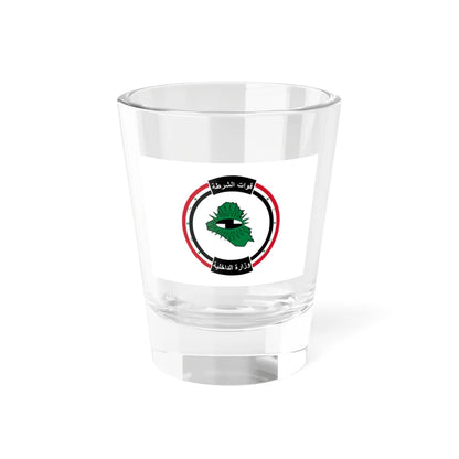 Flag of the Interior Ministry of Iraq pre-2003 (Iraq) Shot Glass 1.5oz 1.5oz - Go Mug Yourself