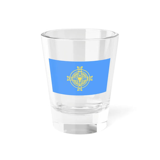 Flag of the International Eucharistic Congress 1932 (Ireland) Shot Glass 1.5oz 1.5oz - Go Mug Yourself