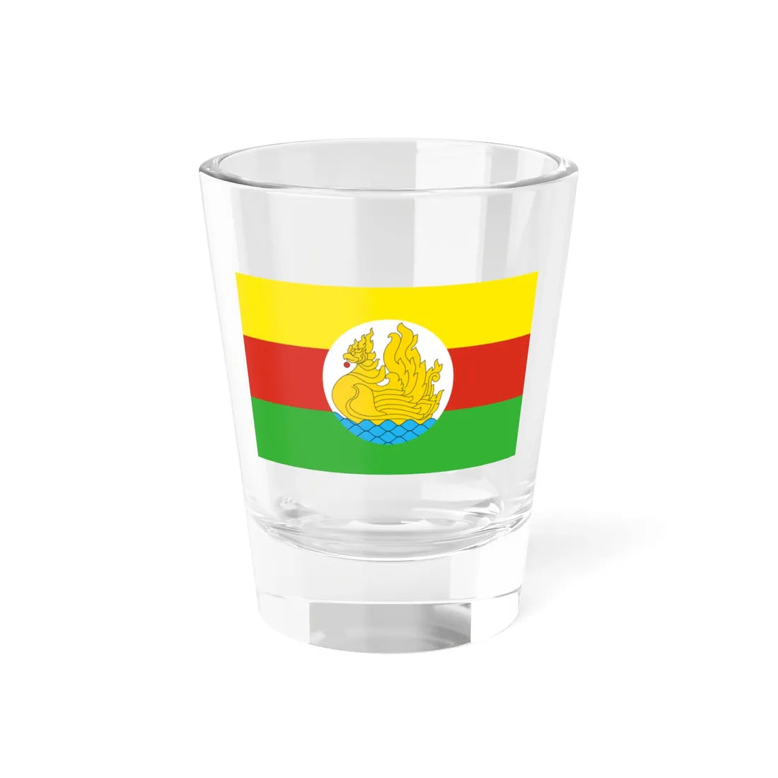Flag of the Intha people (Myanmar) Shot Glass 1.5oz 1.5oz - Go Mug Yourself