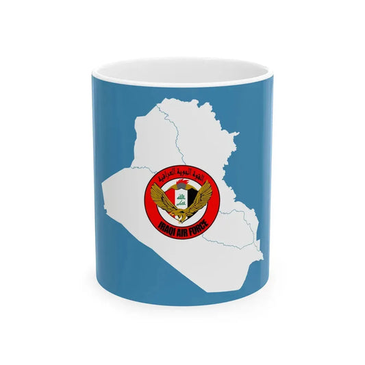 Flag of the Iraqi Air Force (Iraq) White Coffee Mug 11oz - Go Mug Yourself