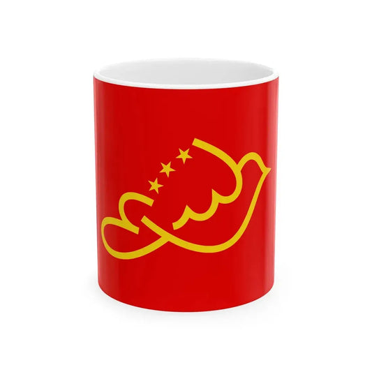 Flag of the Iraqi Communist Party (Iraq) White Coffee Mug 11oz - Go Mug Yourself