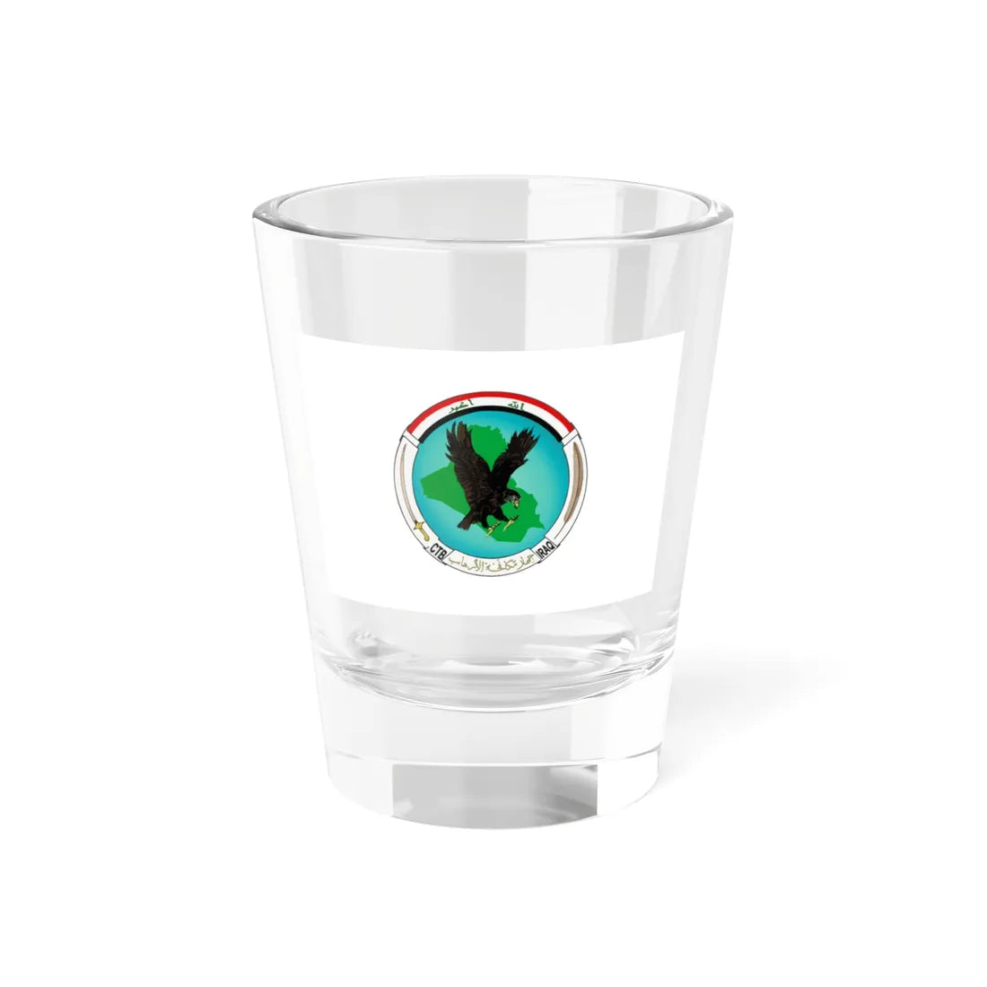 Flag of the Iraqi Counter Terrorism Bureau (Iraq) Shot Glass 1.5oz 1.5oz - Go Mug Yourself