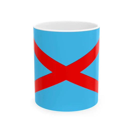 Flag of the Irish Blueshirts (Ireland) White Coffee Mug 11oz - Go Mug Yourself