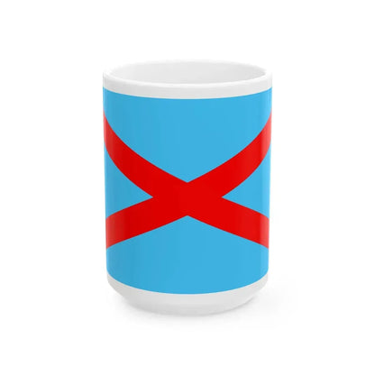 Flag of the Irish Blueshirts (Ireland) White Coffee Mug 15oz - Go Mug Yourself