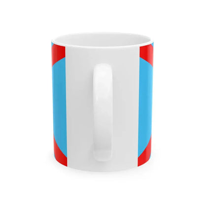 Flag of the Irish Blueshirts (Ireland) White Coffee Mug - Go Mug Yourself