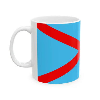 Flag of the Irish Blueshirts (Ireland) White Coffee Mug - Go Mug Yourself