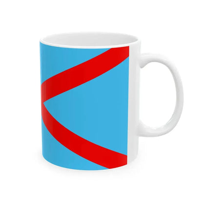 Flag of the Irish Blueshirts (Ireland) White Coffee Mug - Go Mug Yourself