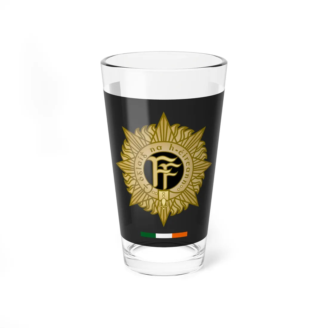 Flag of the Irish Defence Forces (Ireland) Pint Glass 16oz 16oz - Go Mug Yourself