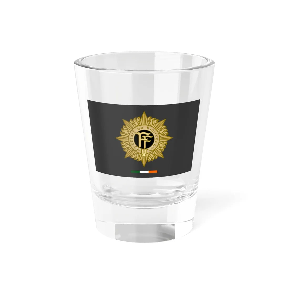 Flag of the Irish Defence Forces (Ireland) Shot Glass 1.5oz 1.5oz - Go Mug Yourself