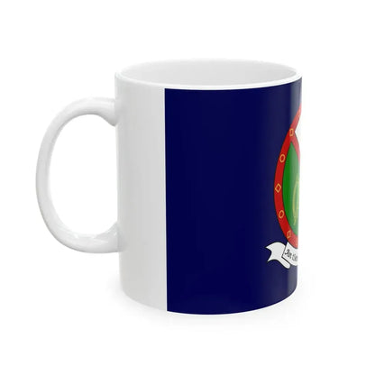 Flag of the Irish Naval Service (Ireland) White Coffee Mug - Go Mug Yourself