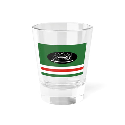 Flag of the Islamic Jamaat of Ichkeria (Russia) Shot Glass 1.5oz 1.5oz - Go Mug Yourself