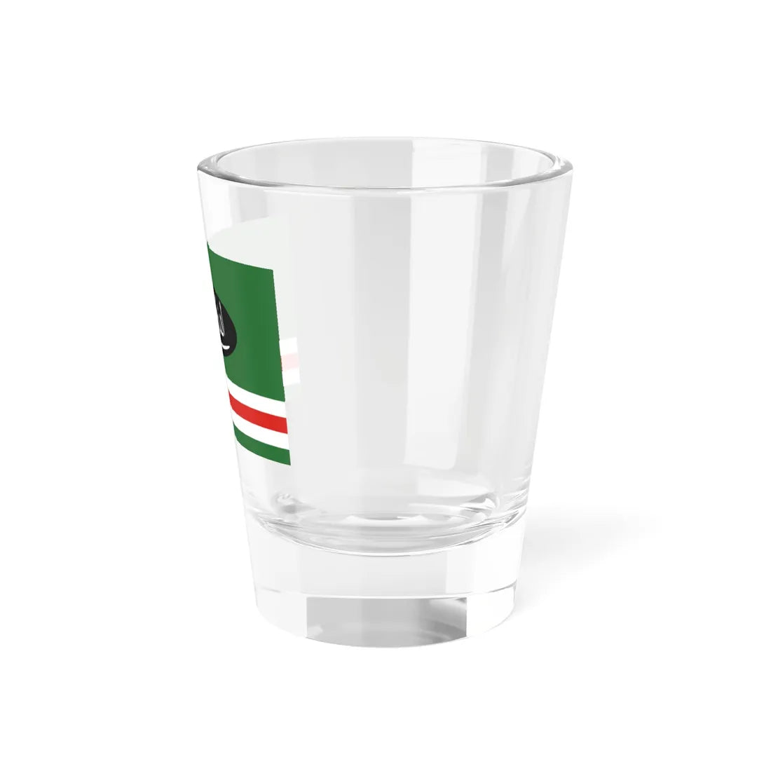 Flag of the Islamic Jamaat of Ichkeria (Russia) Shot Glass 1.5oz - Go Mug Yourself